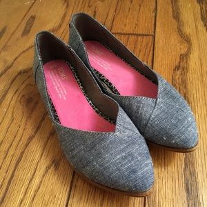 Blue Jean TOMS Jutti Flats